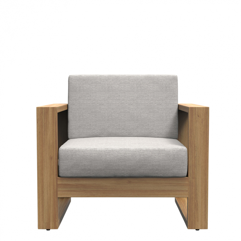 Кресло деревянное с подушками Matisse Teak