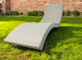 Шезлонг-лежак плетеный ReeHouse Tama оцинкованная сталь, искусственный ротанг белый люкс Фото 9