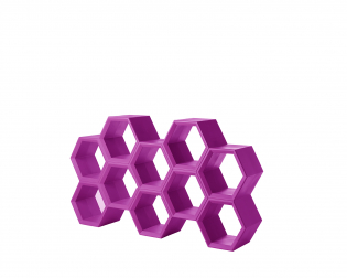 Стеллаж пластиковый книжный Hexa Standard