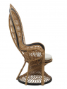 Кресло плетеное с подушкой Giardino Di Legno Alice натуральный ротанг, акрил Фото 4
