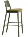 Стул деревянный барный с обивкой SIPA Pop ясень, ткань Фото 1