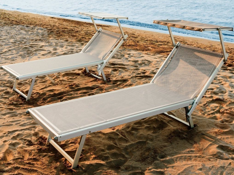 Шезлонг-лежак металлический Maxi Relax