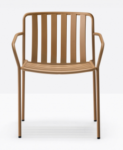 Кресло металлическое PEDRALI Coney сталь медовый Фото 7