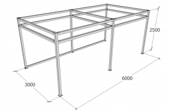 Павильон металлический с навесом и шторами-thumbs-Фото3