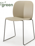 Стул пластиковый на полозьях Mentha Go Green