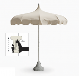 Зонт пляжный профессиональный Ø2 м Dali