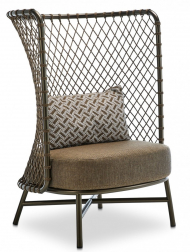 Лаунж-кресло плетеное с подушками-thumbs-Фото1