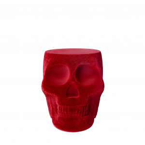Табурет пластиковый Qeeboo Mexico Velvet Finish полиэтилен красный Фото 6