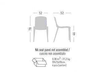 Стул пластиковый с обивкой-thumbs-Фото3