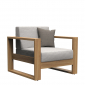 Кресло деревянное с подушками JANUS et Cie Matisse Teak тик, акрил натуральный Фото 5