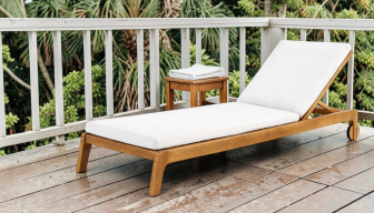 Шезлонг-лежак деревянный с матрасом-thumbs-Фото4