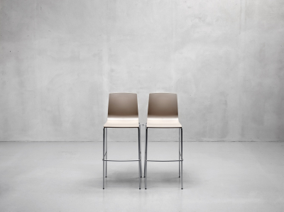 Стул барный пластиковый Scab Design Alice Barstool сталь, технополимер хром, тортора Фото 8