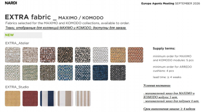 Пуф пластиковый с подушкой Nardi Komodo Pouf стеклопластик, акрил агава, серый Фото 4
