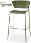 Стул пластиковый полубарный Scab Design Lisa Technopolymer Go Green сталь, технополимер оливковый Фото 1