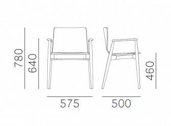 Кресло деревянное с обивкой-thumbs-Фото3