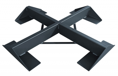 Зонт профессиональный четырехкупольный 6х6 м Scolaro Alu Poker Dark алюминий, акрил антрацит, слоновая кость Фото 8