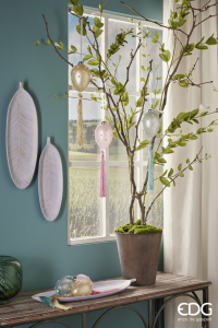 Набор из 3-х блюд Банановые Листья EDG Decor дерево лавандовый Фото 3