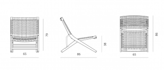 Стул лаунж деревянный плетеный складной-thumbs-Фото3