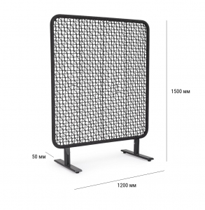 Ширма декоративная Garden Relax Babilo алюминий, роуп антрацит, черный Фото 2