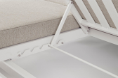 Лаунж-лежак двухместный Garden Relax Infinity алюминий, олефин белый, бежевый Фото 15
