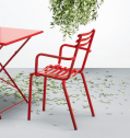 Кресло металлическое Ethimo Flower сталь оранжевый Фото 9