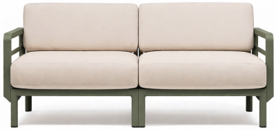 Диван пластиковый с подушками Nardi Maximo 2 стеклопластик, Sunbrella кактус, жемчуг Фото 6