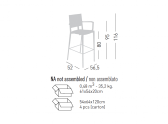 Кресло пластиковое барное-thumbs-Фото3