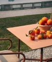 Стол металлический обеденный Unopiu Salò алюминий терракотовый Фото 4