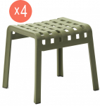 Комплект пластиковых табуретов Poggio Set 4