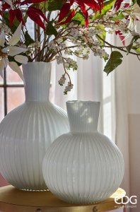 Ваза Ампула EDG Vase стекло белый Фото 2