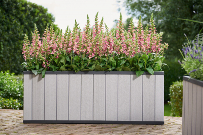 Кашпо-грядка пластиковое Keter Sequoia Duotech  Large полипропилен коричневато-серы Фото 4