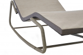Шезлонг-лежак с обивкой Rever Wave Dondol сталь, алюминий, роуп, ткань Фото 7