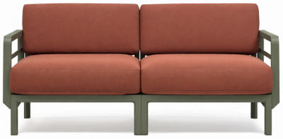 Диван пластиковый с подушками Nardi Maximo 2 стеклопластик, Sunbrella кактус, корица Фото 6