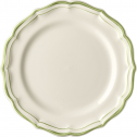 Набор десертных тарелок Gien Filet Vert фаянс белый, светло-зеленый Фото 1