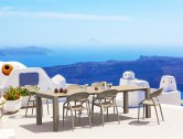 Стол пластиковый раздвижной Siesta Contract Vegas Table XL стеклопластик бежевый Фото 12