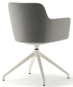 Кресло офисное вращающееся Quadrifoglio City сталь, алюминий, ткань Фото 4