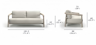 Диван двухместный с подушками-thumbs-Фото3