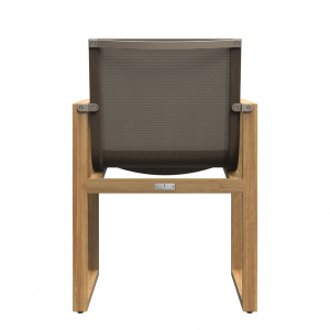 Кресло деревянное JANUS et Cie Matisse Teak тик, алюминий, поливинил натуральный, мокко Фото 4