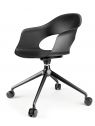 Кресло офисное пластиковое Scab Design Lady B алюминий, технополимер черный Фото 3