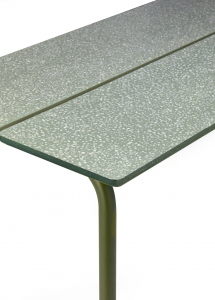 Столик кофейный бетонный Scab Design Brezza сталь, бетон оливковый Фото 6