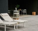 Шезлонг-лежак металлический Tribu Illum алюминий, батилин Фото 4