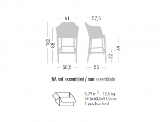 Кресло полубарное с обивкой-thumbs-Фото3