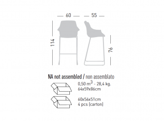Кресло пластиковое барное-thumbs-Фото3