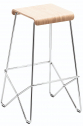 Табурет деревянный барный Albaplus Tallò  металл, фанера дуба Фото 1