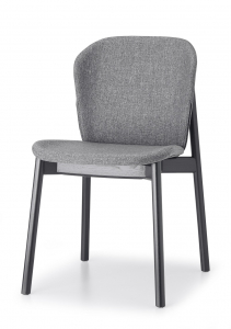 Стул деревянный с обивкой Scab Design Natural Finn ясень, ткань черный ясень, серый Фото 6