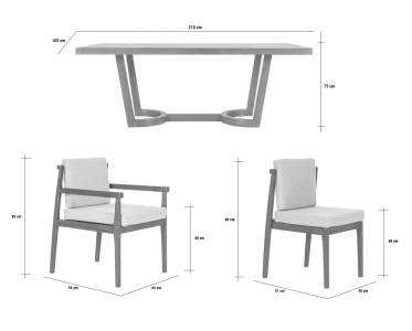 Комплект деревянной обеденной мебели-thumbs-Фото1
