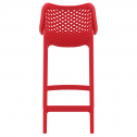 Стул пластиковый полубарный Siesta Contract Air Bar 65 стеклопластик красный Фото 7