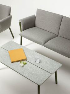 Диван плетеный с подушками Scab Design Brezza сталь, полипропилен оливковый, серый Фото 8