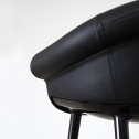 Кресло дизайнерское с обивкой Magis Cyborg Lord поликарбонат, пенополиуретан, натуральная кожа черный Фото 9