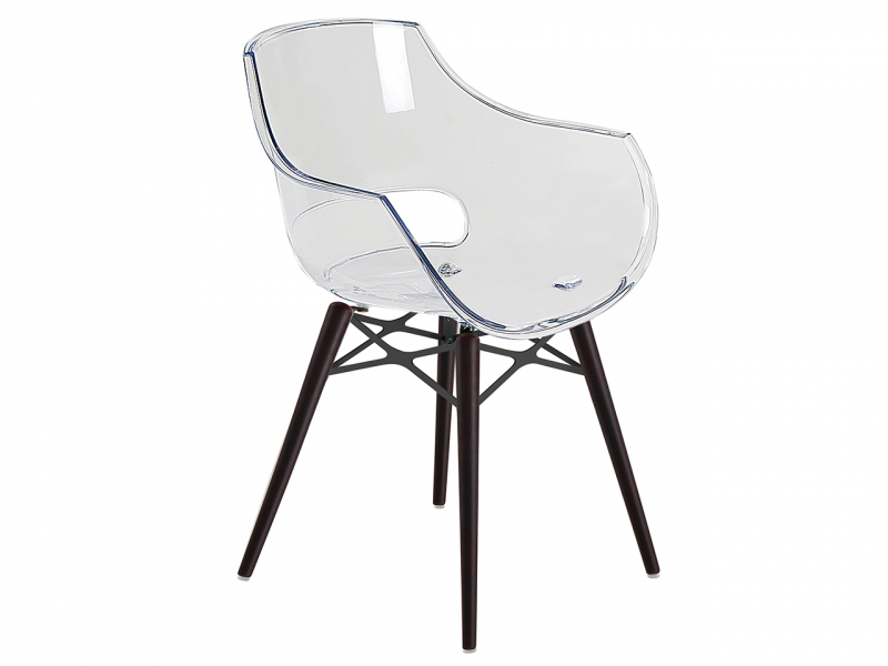 Кресло прозрачное Opal Wox Beech
